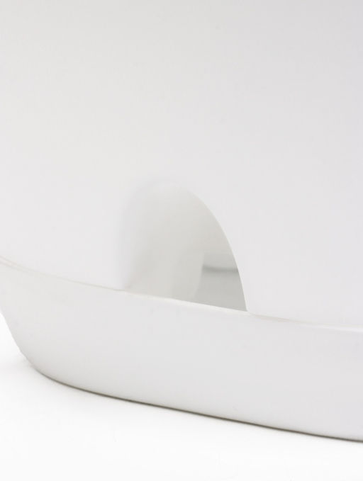 Кашпо с прикорневым поливом 4 л D-19см, H-20см белый "Гранд"