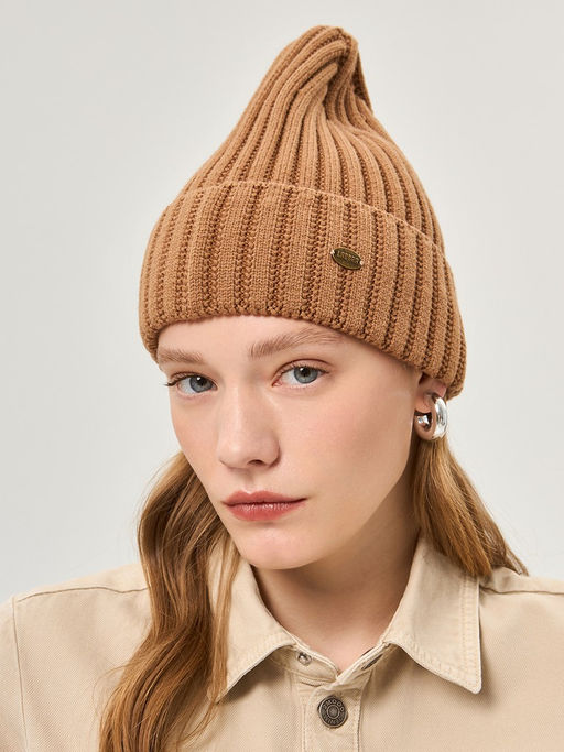 Шапка жен. виск+нейл+каш LB-A53070 sand