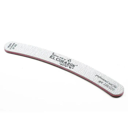 El Corazon Пилка ZF302 зебра для натуральных 220/220 БАНАН двухсторонняя