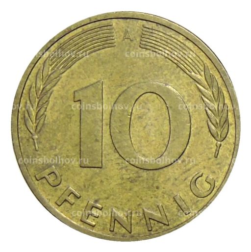 Монета 10 пфеннигов 1992 года А Германия
