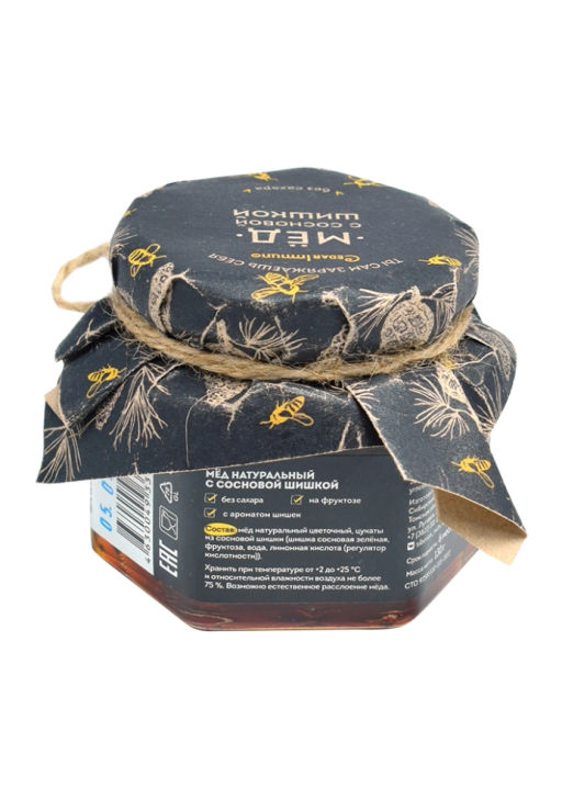 ? Мёд Cedar Immuno с сосновой шишкой, 100 г - Сибирский кедр фото 5