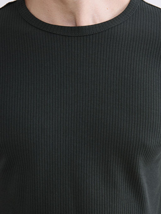 Bisiklet Yaka Uzun Kollu Erkek Ti??rt