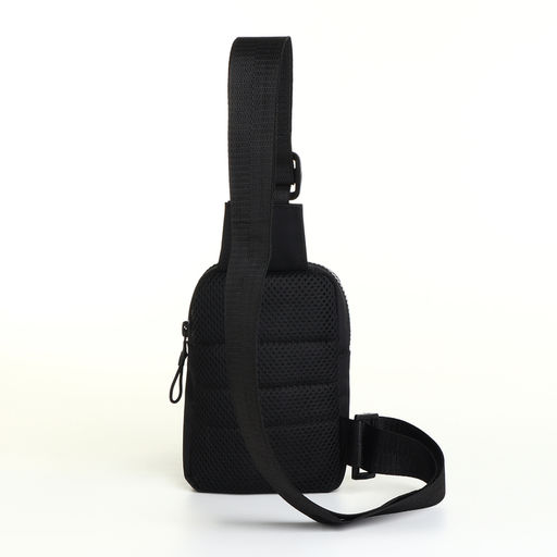 Сумка-слинг из текстиля, чёрная