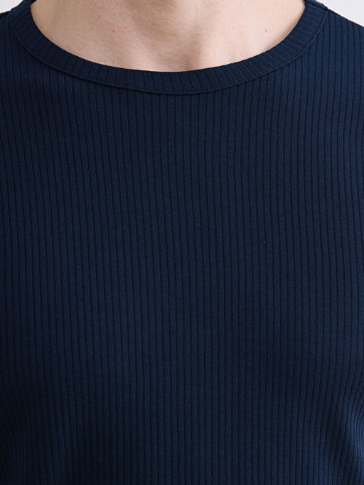 Bisiklet Yaka Uzun Kollu Erkek Ti??rt