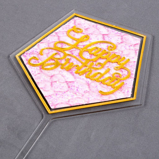 Набор для украшения торта: топпер С днём рождения, 1 шт., 10 свечей - Страна карнавалия фото 4