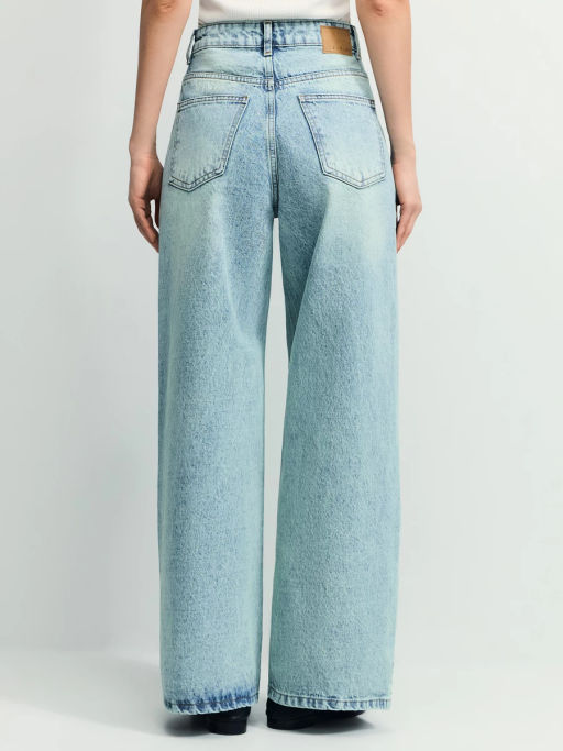 Джинсы ultra wide leg с высокой посадкой / Zarina  фото 4