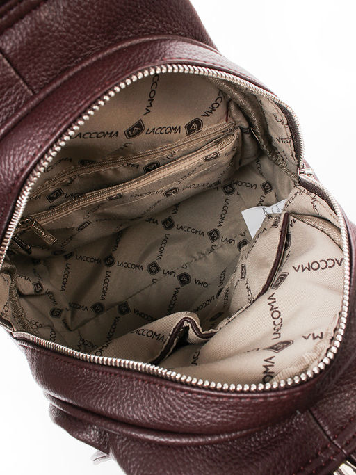 LACCOMA рюкзак Кэрри-Y2005-бордовый эко кожа хлопок фото 5