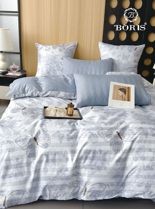 КПБ Boris Двусторонний Страйп-сатин BORDSS015 Семейный