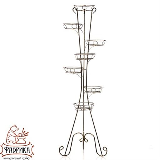 Подставка для цветов Классика 18-107 на 7 цветов - Фабрика интерьерной ковки фото 2