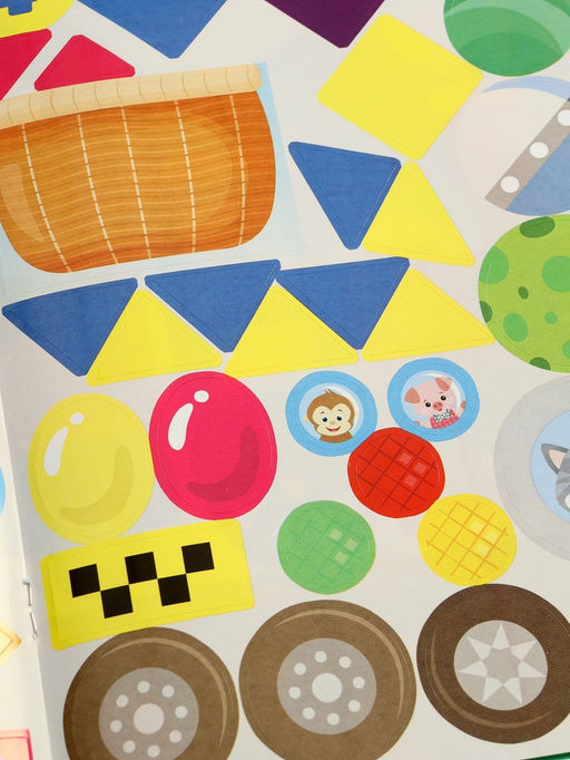 Цена за 3 шт. Книжка с наклейками "Едем, летим, плывём", 16 стр