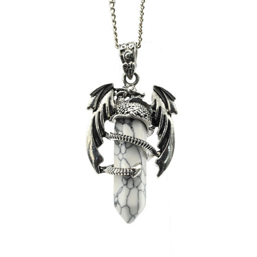 Подвеска Дракон 25*41мм с кахолонгом искусственным