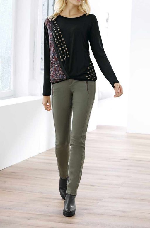 Блузка, черная - Linea tesini фото 3