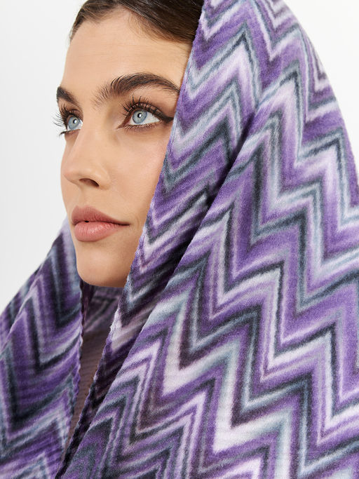 Большой, мягкий, тонкий и очень нежный двусторонний палантин с рисунком - Tantino фото 7