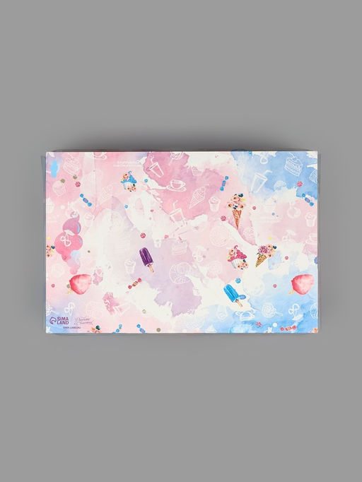 Цена за 5 шт. Коробка для печенья, кондитерская упаковка с пластиковой крышкой, «Вкусности», 20 х 30 х 8 см