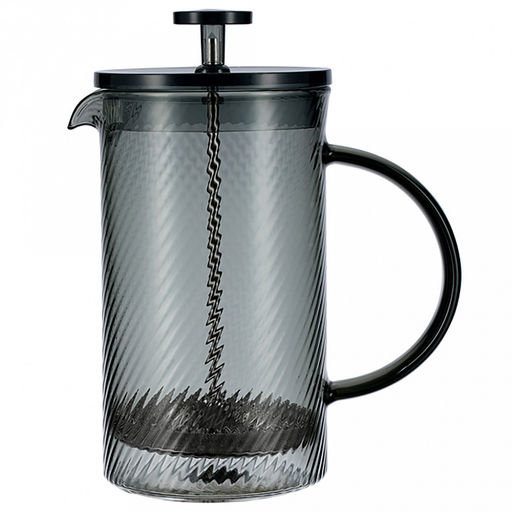 Френч-пресс стеклянный корпус Franco 0,6л, д9см, h19см, боросиликатное стекло, крышка/пресс из нержавеющей стали, черный, цветная коробка, Regent (Китай) - Домашняя Мода фото 2