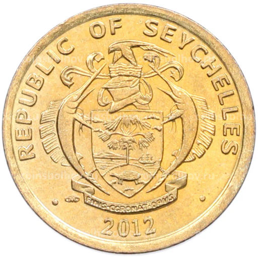 Монета 5 центов 2012 года Сейшелы