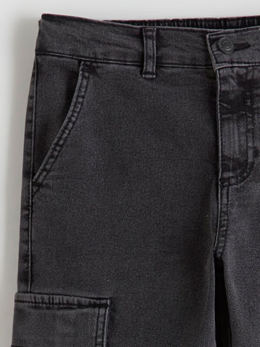 Regular Fit Erkek ?ocuk Kargo Jean Pantolon