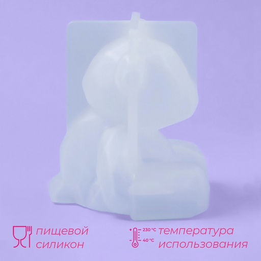 Цена за 2 шт. Молд для заливки Медвежонок, силикон, 6.5?5.8 см, прозрачный - Simaland фото 2