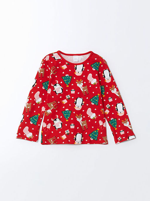 Bisiklet Yaka Y?lba?? Temal? K?z Bebek Pijama Tak?m? - Waikiki фото 2