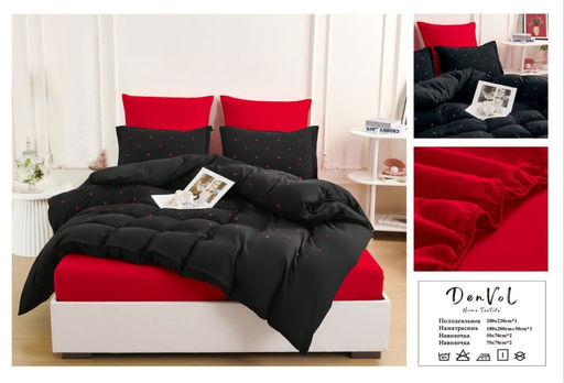 КПБ Denvol Exclusive на резинке по кругу DENEXR001 Евро