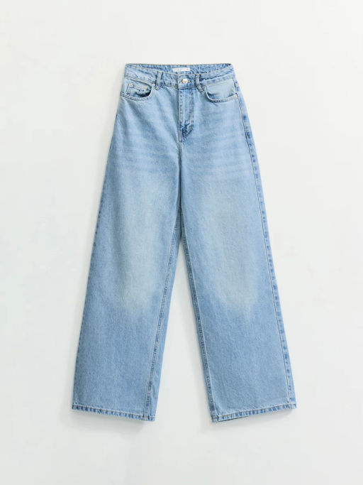 Джинсы wide leg с высокой посадкой / Zarina  фото 6