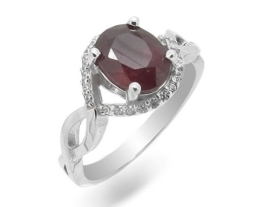 Кольцо из серебра рубин, SL-RIC32