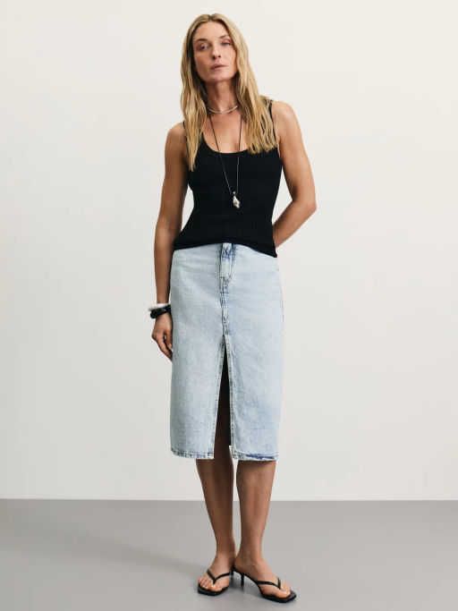 Топ в риб с содержанием вискозы / Zarina фото 2