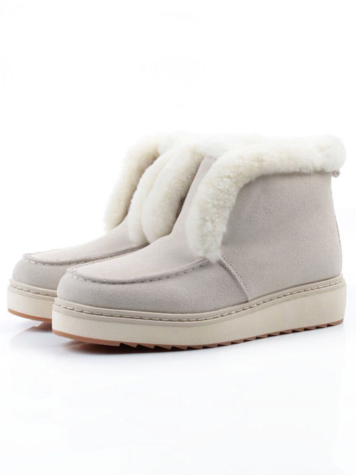 04-5603-9 MILK Ботинки зимние женские (натуральная кожа, 100% шерсть)