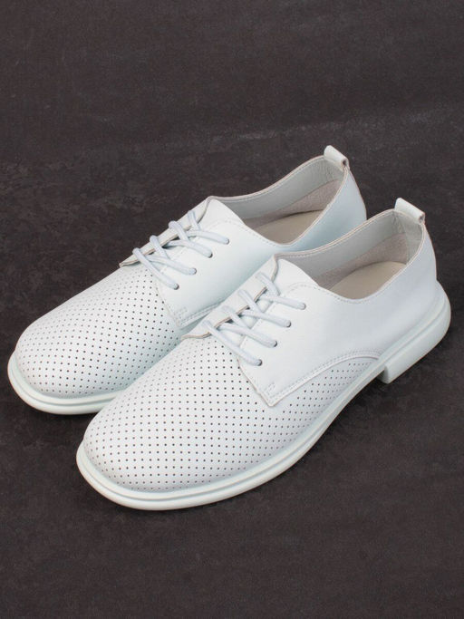 03-PDXL156-3 LT. BLUE Полуботинки женские (натуральная кожа) - Фабричный китай фото 5