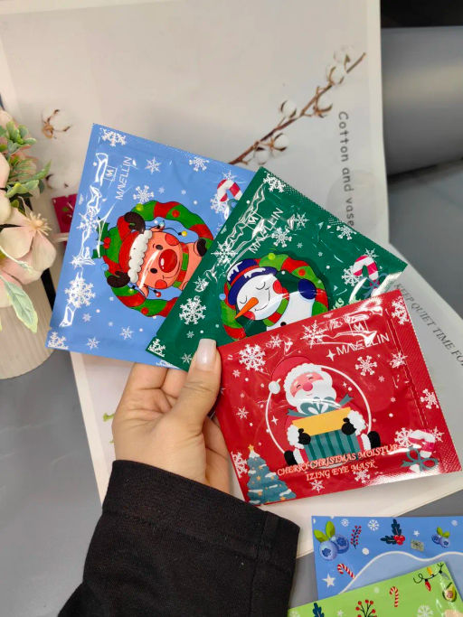 Новогодние патчи для глаз (зеленый )