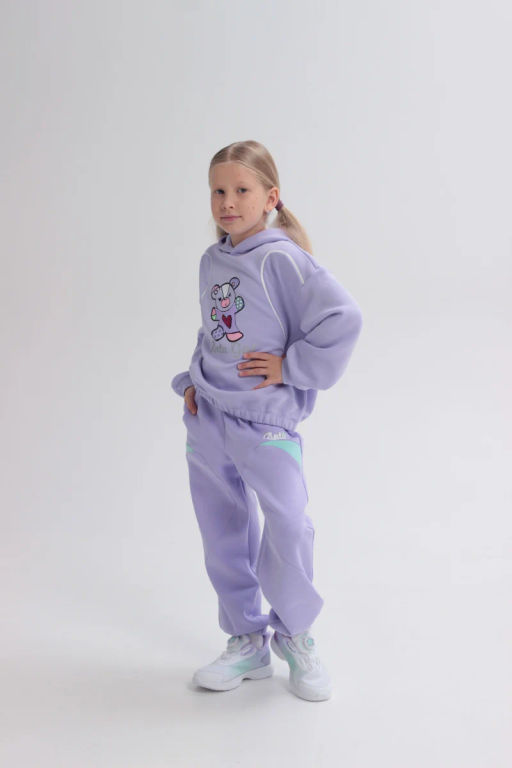 Брюки трикотажные Сиреневый - Anta sport фото 2