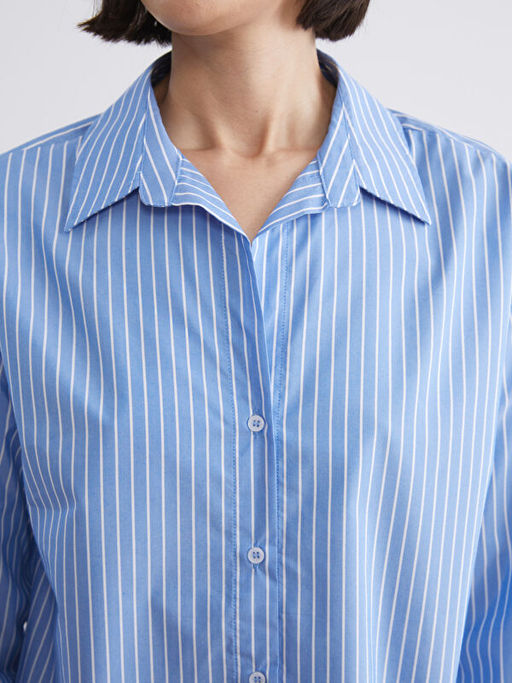 ?izgili Oversize Poplin Kad?n G?mlek