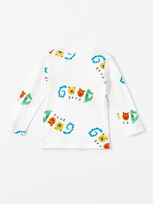 Bisiklet Yaka Uzun Kollu Bask?l? Erkek Bebek Pijama Tak?m? - Waikiki фото 3