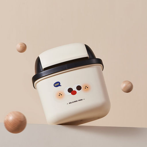 Мусорное ведро настольное Delicious food, white (17*16.5 см)