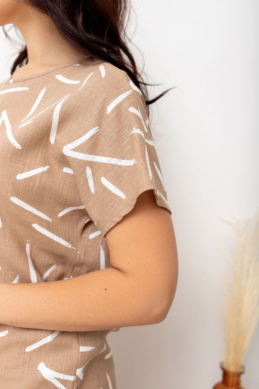 Блузка ТБ-97л беж-геометрия - Took a look фото 3