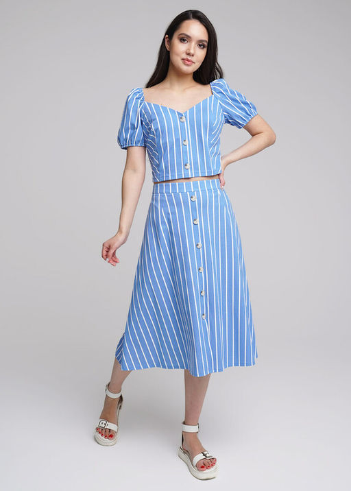 Джемпер жен. голуб/бел 236269/111ззн - Clever wear фото 3