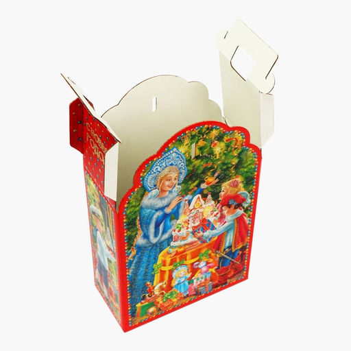 Цена за 5 шт. Подарочная коробка Новогодняя Фигурная Сияние праздника 160?75?260 см - Simaland фото 4