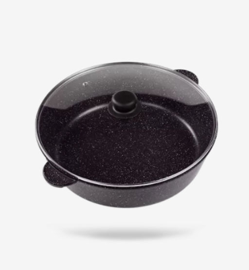 Жаровня 28 см, черная