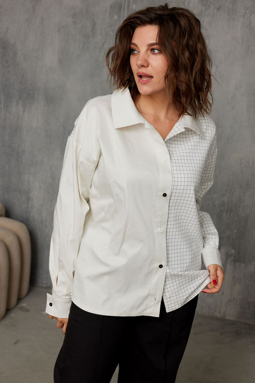 Рубашка BegiModa 4143 Сливочный