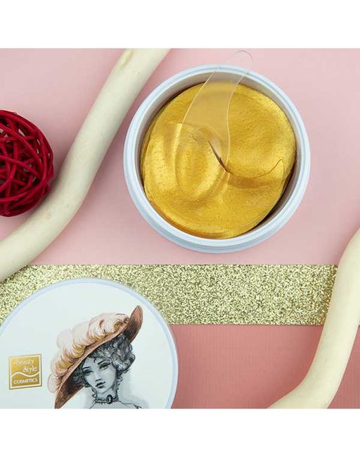 Гидрогелевые патчи для глаз против морщин с золотой пудрой Роскошное золото 60 шт Beauty Style