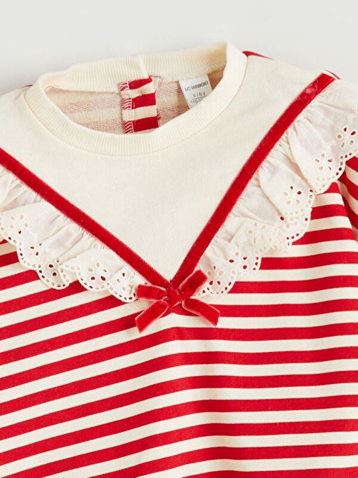 Bisiklet Yaka K?z ?ocuk Sweatshirt