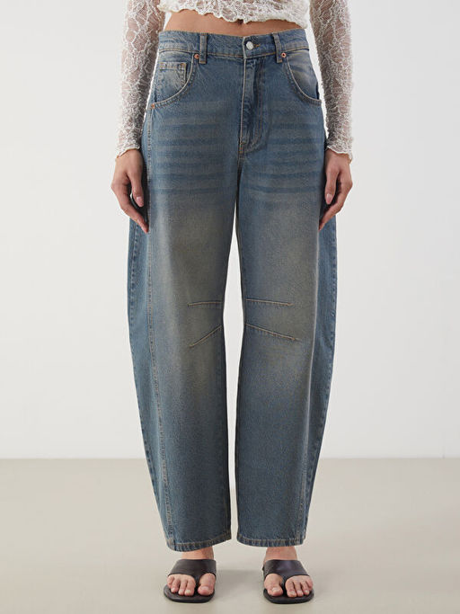 Balloon Fit Kad?n Jean Pantolon
