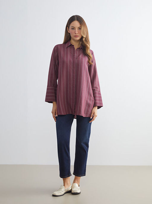 ?izgili Kad?n G?mlek Tunik