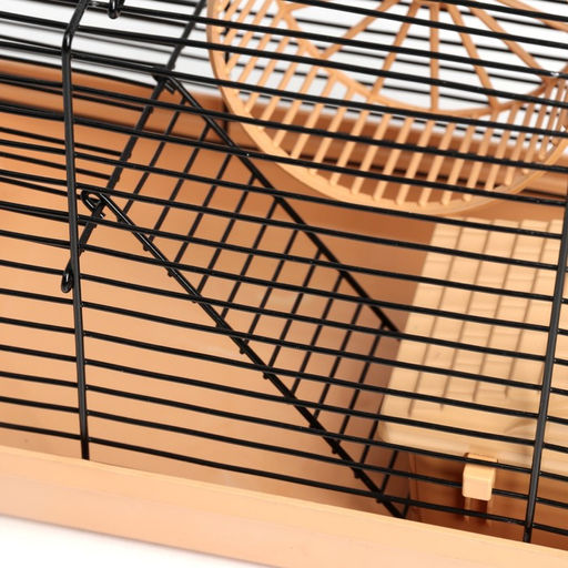 Клетка-мини для грызунов Пижон №2, укомплектованная, 27 х 15 х 16 см, бежевая  фото 7