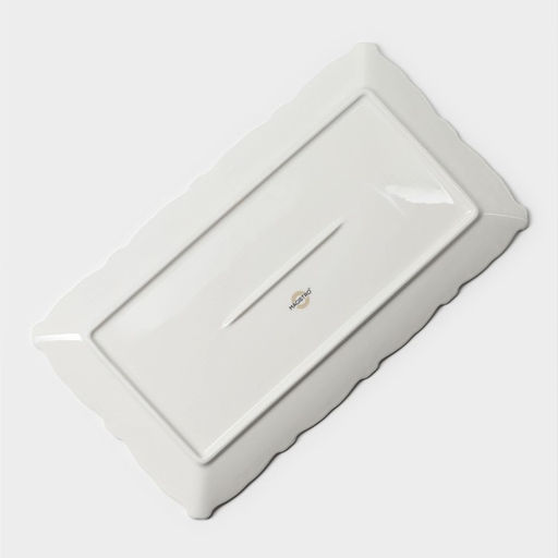 Блюдо Magistro Kingdom, 34.5×19.5×2.1 см, прямоугольное, фарфор, белое