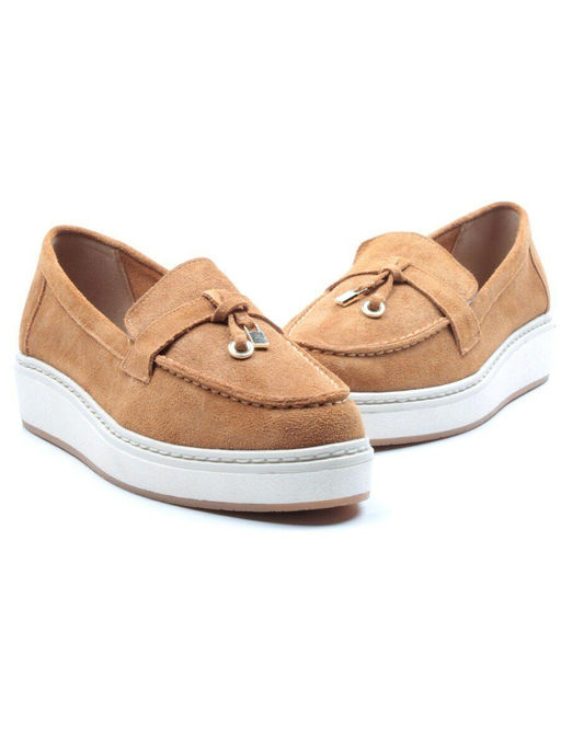 03-5061-8 BROWN Лоферы женские (натуральная замша) - No name фото 13