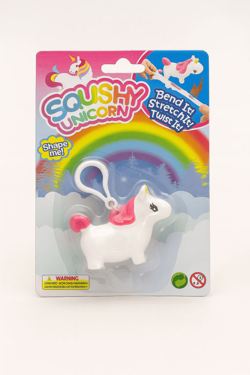 Брелок мялка - антистресс Souishy unicorn, white