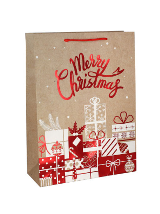 Пакет подарочный 31х42х12см Новый год / 6581ХL /уп 12/300/210 г - ГалеонТрейд фото 5