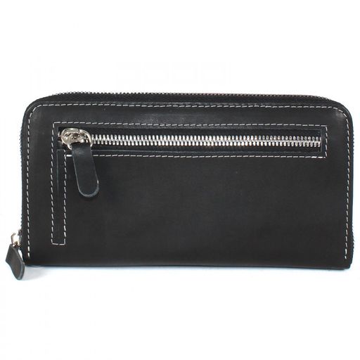 Портмоне женское Croco-ПР-956 натуральная кожа 3 отд, 11 карм, черный шора (100) 208262  фото 2