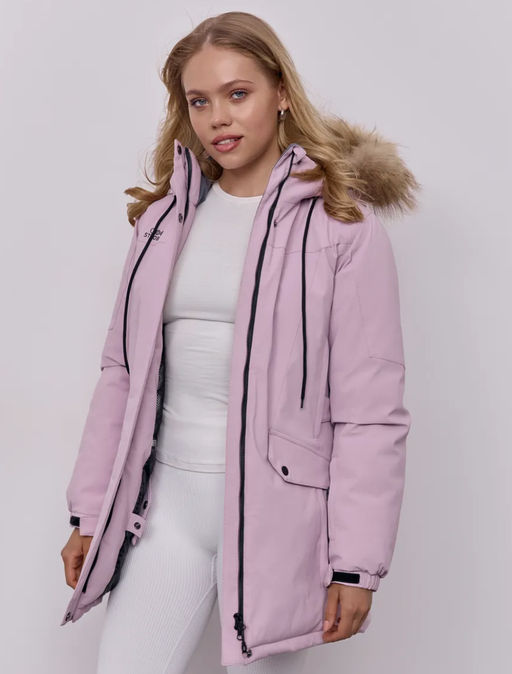 T3442-11 Куртка зимняя парка с капюшоном удлиненная - Strobbs фото 11